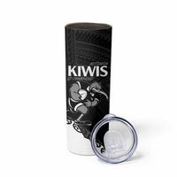 Custom Aotearoa Rugby Skinny Tumbler Maori Kiwi - Mascot Style - Wonder Print Shop