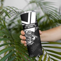 Custom Aotearoa Silver Fern Rugby Skinny Tumbler 2024 Go Kiwi - Wonder Print Shop