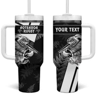 Custom Aotearoa Silver Fern Rugby Tumbler With Handle 2024 Go Kiwi - Wonder Print Shop