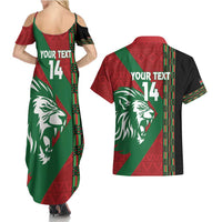 Kenya Rugby Custom Couples Matching Summer Maxi Dress and Hawaiian Shirt Go Lionesses - African Pattern - Wonder Print Shop