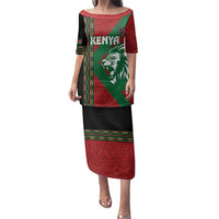 Kenya Rugby Custom Family Matching Puletasi and Hawaiian Shirt Go Lionesses - African Pattern - Wonder Print Shop