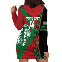 Kenya Rugby Custom Hoodie Dress Go Lionesses - African Pattern - Wonder Print Shop