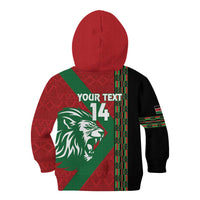 Kenya Rugby Custom Kid Hoodie Go Lionesses - African Pattern - Wonder Print Shop
