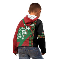 Kenya Rugby Custom Kid Hoodie Go Lionesses - African Pattern - Wonder Print Shop