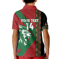 Kenya Rugby Custom Kid Polo Shirt Go Lionesses - African Pattern - Wonder Print Shop