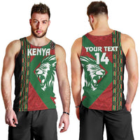 Kenya Rugby Custom Men Tank Top Go Lionesses - African Pattern - Wonder Print Shop