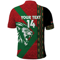 Kenya Rugby Custom Polo Shirt Go Lionesses - African Pattern - Wonder Print Shop