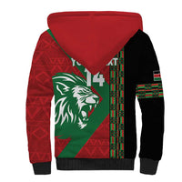 Kenya Rugby Custom Sherpa Hoodie Go Lionesses - African Pattern - Wonder Print Shop