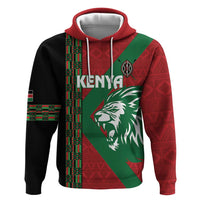 Kenya Rugby Custom Zip Hoodie Go Lionesses - African Pattern - Wonder Print Shop