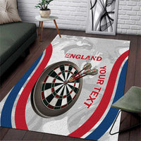 Custom England Darts Area Rug Go Champions Grunge Marble Style - Wonder Print Shop