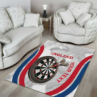 Custom England Darts Area Rug Go Champions Grunge Marble Style - Wonder Print Shop