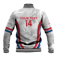 Custom England Darts Baseball Jacket Go Champions Grunge Marble Style - Wonder Print Shop