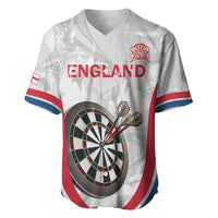 Custom England Darts Baseball Jersey Go Champions Grunge Marble Style - Wonder Print Shop