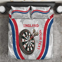 Custom England Darts Bedding Set Go Champions Grunge Marble Style - Wonder Print Shop