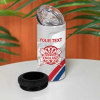 Custom England Darts 4 in 1 Can Cooler Tumbler Go Champions Grunge Marble Style - Wonder Print Shop
