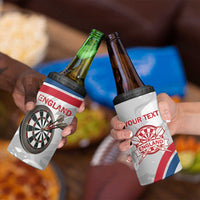 Custom England Darts 4 in 1 Can Cooler Tumbler Go Champions Grunge Marble Style - Wonder Print Shop