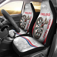 Custom England Darts Car Seat Cover Go Champions Grunge Marble Style - Wonder Print Shop