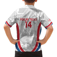 Custom England Darts Family Matching Off The Shoulder Long Sleeve Dress and Hawaiian Shirt Go Champions Grunge Marble Style - Wonder Print Shop