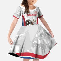 Custom England Darts Family Matching Off Shoulder Maxi Dress and Hawaiian Shirt Go Champions Grunge Marble Style - Wonder Print Shop