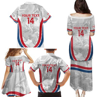 Custom England Darts Family Matching Puletasi and Hawaiian Shirt Go Champions Grunge Marble Style - Wonder Print Shop