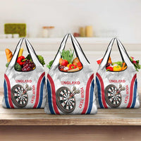 Custom England Darts Grocery Bag Go Champions Grunge Marble Style