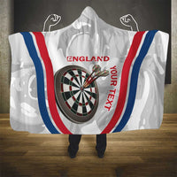 Custom England Darts Hooded Blanket Go Champions Grunge Marble Style