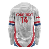 Custom England Darts Long Sleeve Shirt Go Champions Grunge Marble Style - Wonder Print Shop