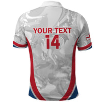 Custom England Darts Polo Shirt Go Champions Grunge Marble Style - Wonder Print Shop