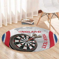 Custom England Darts Round Carpet Go Champions Grunge Marble Style