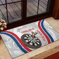 Custom England Darts Rubber Doormat Go Champions Grunge Marble Style - Wonder Print Shop