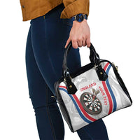 Custom England Darts Shoulder Handbag Go Champions Grunge Marble Style