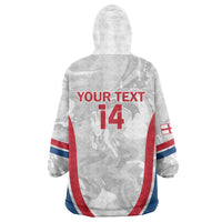 Custom England Darts Wearable Blanket Hoodie Go Champions Grunge Marble Style - Wonder Print Shop
