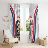 Custom England Darts Window Curtain Go Champions Grunge Marble Style - Wonder Print Shop