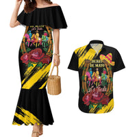 Derby De Mayo 2025 Couples Matching Mermaid Dress and Hawaiian Shirt Pinata Horse Racing Let's Fiesta