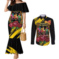 Derby De Mayo 2025 Couples Matching Mermaid Dress and Long Sleeve Button Shirt Pinata Horse Racing Let's Fiesta