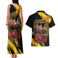Derby De Mayo 2025 Couples Matching Tank Maxi Dress and Hawaiian Shirt Pinata Horse Racing Let's Fiesta