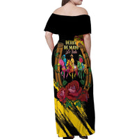 Derby De Mayo 2025 Family Matching Off Shoulder Maxi Dress and Hawaiian Shirt Pinata Horse Racing Let's Fiesta