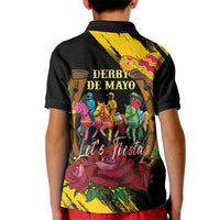 Derby De Mayo 2025 Kid Polo Shirt Pinata Horse Racing Let's Fiesta