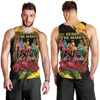 Derby De Mayo 2025 Men Tank Top Pinata Horse Racing Let's Fiesta
