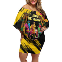 Derby De Mayo 2025 Off Shoulder Short Dress Pinata Horse Racing Let's Fiesta