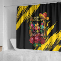 Derby De Mayo 2025 Shower Curtain Pinata Horse Racing Let's Fiesta - Wonder Print Shop