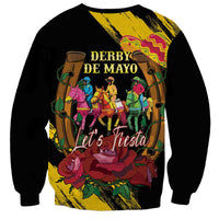 Derby De Mayo 2025 Sweatshirt Pinata Horse Racing Let's Fiesta - Wonder Print Shop