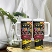 Derby De Mayo 2025 Tumbler With Handle Pinata Horse Racing Let's Fiesta - Wonder Print Shop