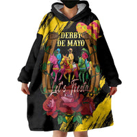 Derby De Mayo 2025 Wearable Blanket Hoodie Pinata Horse Racing Let's Fiesta - Wonder Print Shop