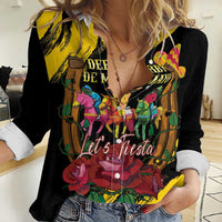 Derby De Mayo 2025 Women Casual Shirt Pinata Horse Racing Let's Fiesta - Wonder Print Shop