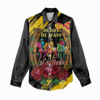Derby De Mayo 2025 Women Casual Shirt Pinata Horse Racing Let's Fiesta - Wonder Print Shop