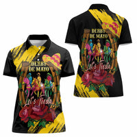 Derby De Mayo 2025 Women Polo Shirt Pinata Horse Racing Let's Fiesta - Wonder Print Shop