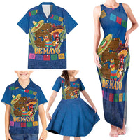 Mexico Cinco De Mayo 2025 Family Matching Tank Maxi Dress and Hawaiian Shirt Chili Pepper Let's Fiesta
