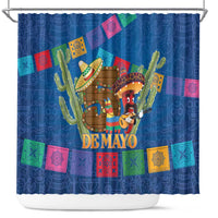 Mexico Cinco De Mayo 2025 Shower Curtain Chili Pepper Let's Fiesta - Wonder Print Shop