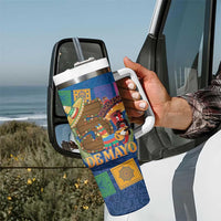 Mexico Cinco De Mayo 2025 Tumbler With Handle Chili Pepper Let's Fiesta - Wonder Print Shop